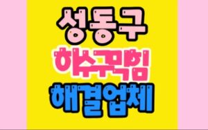 성동구싱크대막힘 하수구막힘 수리업체