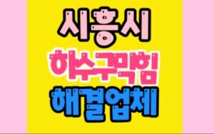 시흥하수구막힘 싱크대막힘 공사업체